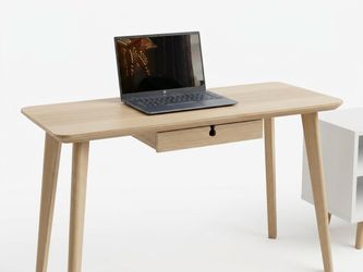 Solid Oak Mid-Century Modern Inspired Desk