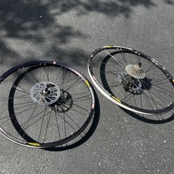 26” Mountain Bike Wheels With Disc Brakes And Sealed Hubs From A Trek 8000