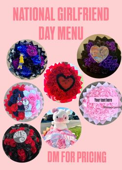 National girlfriend day bouquets