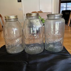 Kerr Mason Jars, Ball Jar and Various Milk Bottles And Kitchen Accessories 