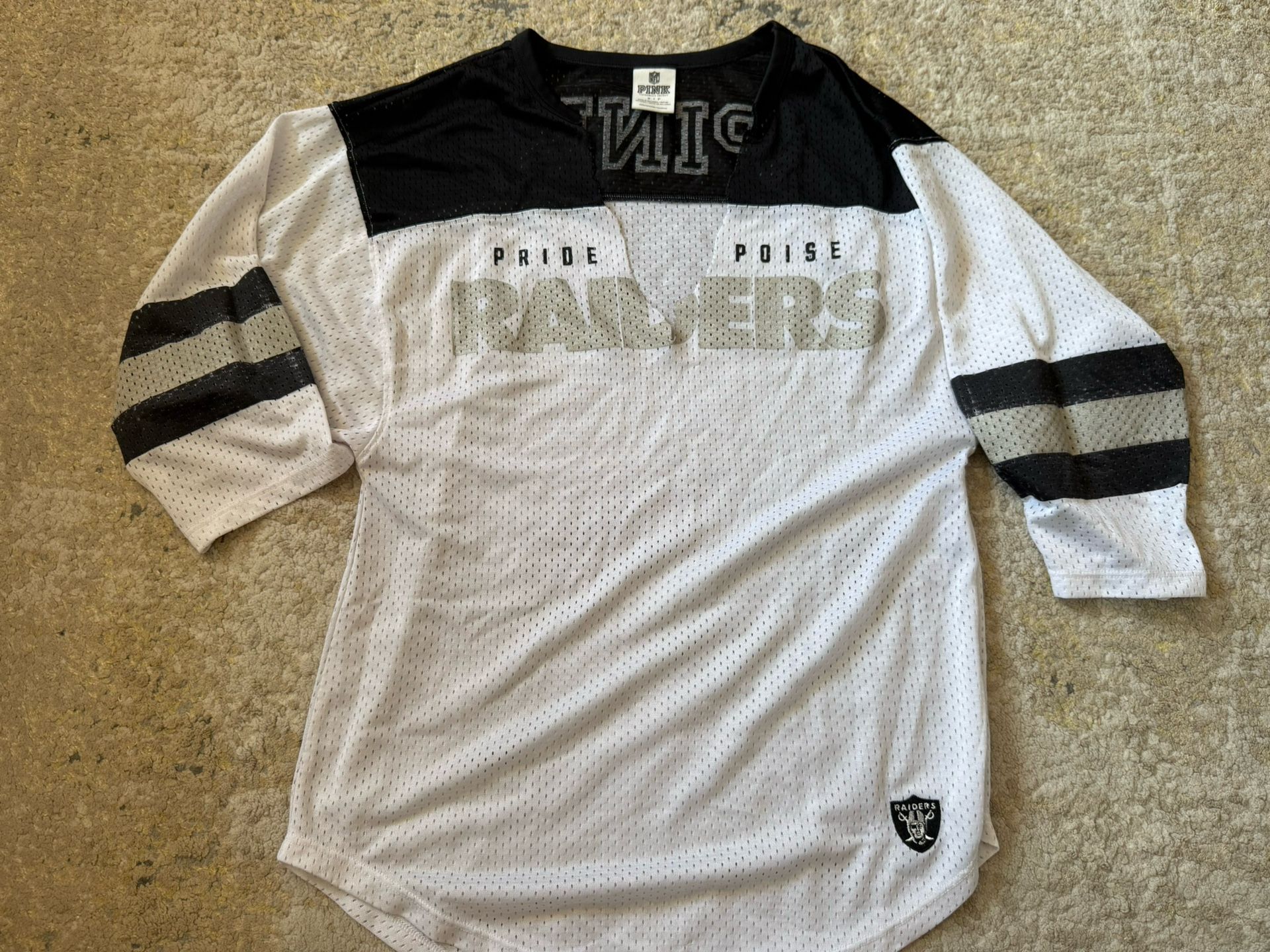 Victoria’s Secret Los Angeles Raiders Woman’s Jersey Size Small, Not Lynch, Adams, Jeanty, Jackson, Brady