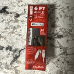 POWERXCEL Charge Cable USB-A to Lightng- 10 Ft, Iphone,lpad,ipod FAST