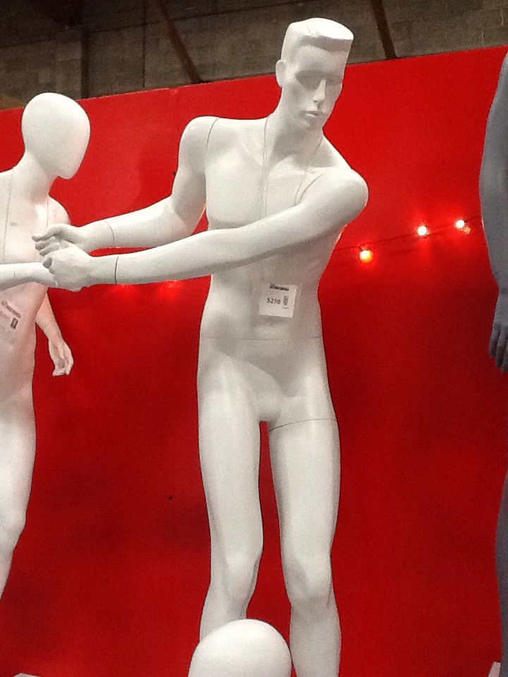 Golfing Male Mannequin Business equipment