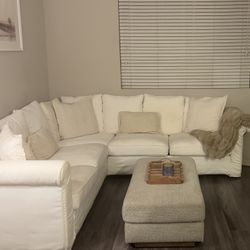 Free White Sectional