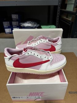 Air Jordan 1 Retro Low OG SP Travis Scott Sail Tropical Pink Men And Women IQ7604-101