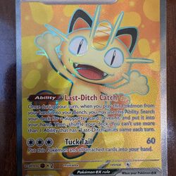 Pokemon Meowth EX 107/088 Pefect Order Full Art Holo Rare NM/M PACK FRESH! 💫