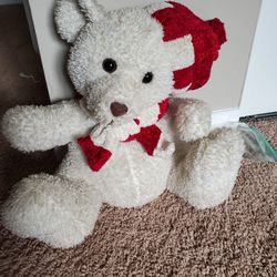 White & Red - Teddy Bear