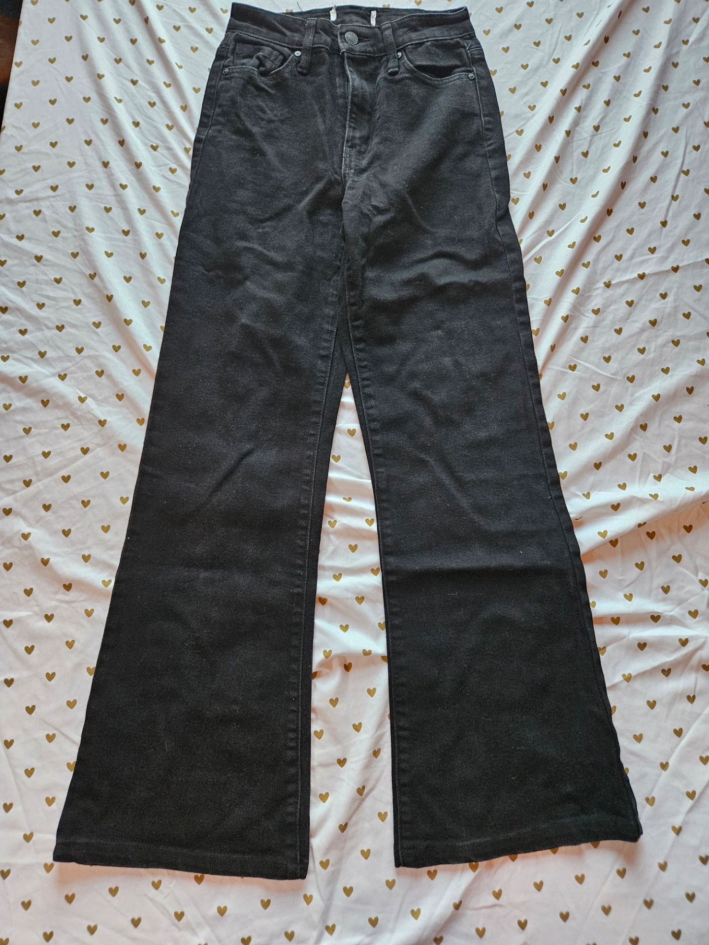 RSQ Black flare Denim Pants siz xs