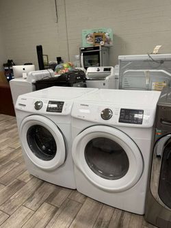 Samsung washer and dryer set electric with warranty