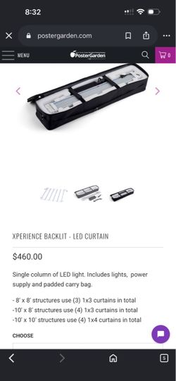 Xperience Backlit LED Curtain Lighting System