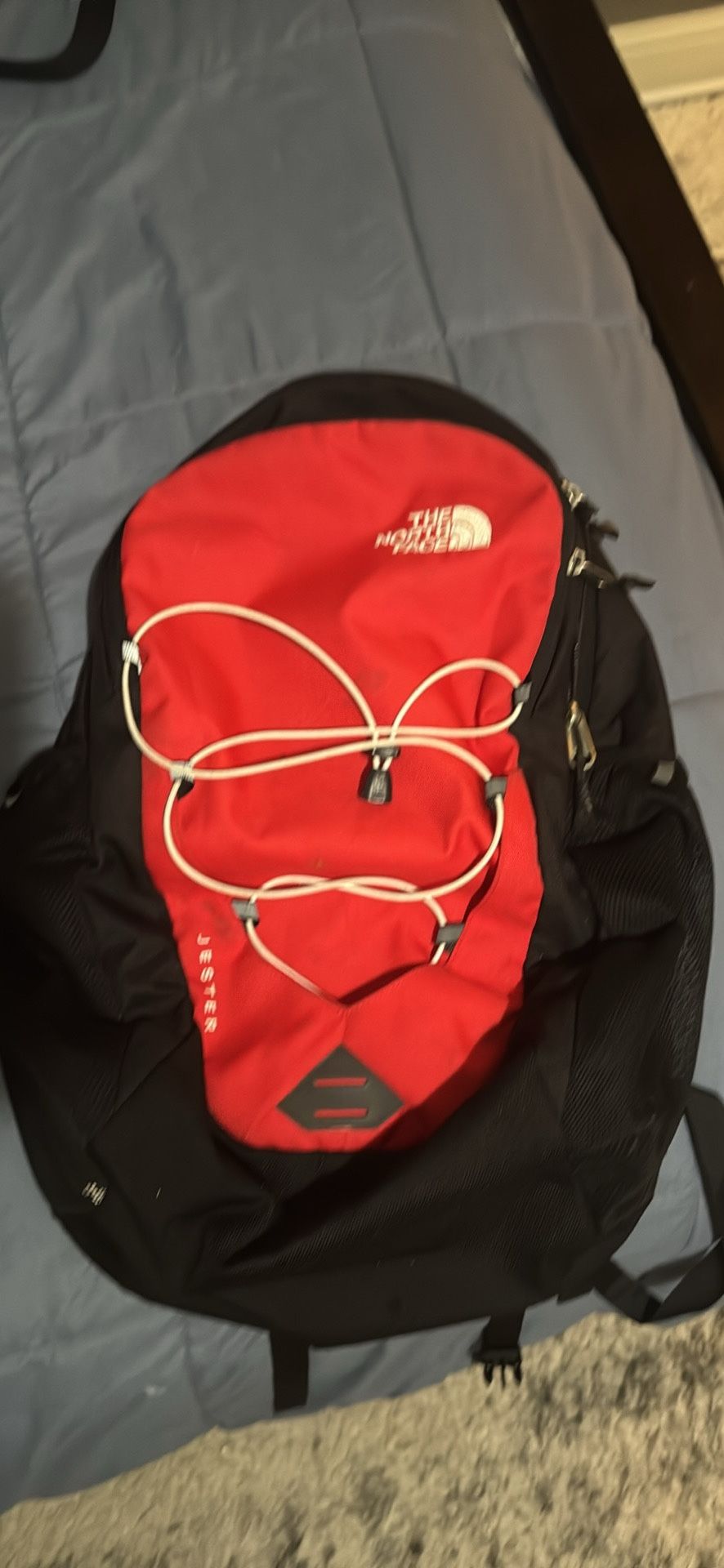 The North Face Jester Backpack - Red/Black (Great Condition)