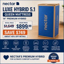 Nectar Luxe Hybrid 5.1 Queen 14"