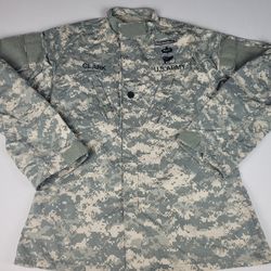 US Army Military Fatigue Digital Camo BDU Combat Field Jacket Men's Med/X-Long