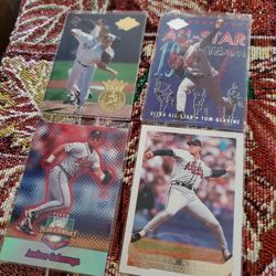 Atlanta Braves Insert And Parallel Baseball Cards Lot 