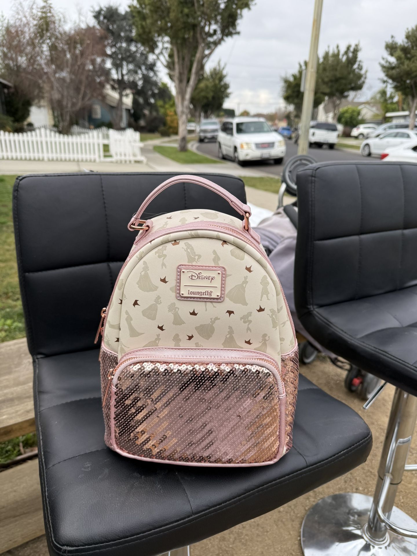Loungefly Disney Princess Ultimate Celebration Mini Backpack Disney Princess Ultimate Sequin Mini-Backpack main image 4