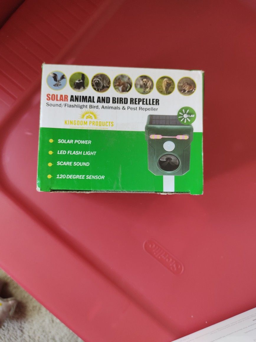 I'm Selling A New Solar Animal And Bird Repeller.