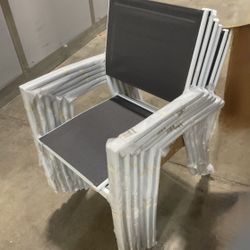 Set of 6 Brand New Stackable Patio Chairs
