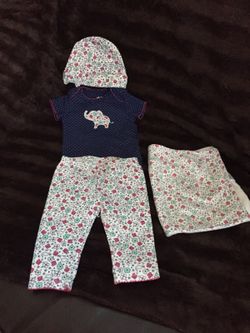 0-3 month 4 piece outfit