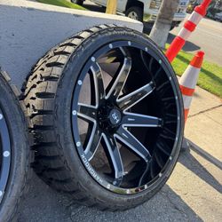 WHEELS HARD ROCK 24x14 CHEVY TAHOE YUKON DENALI 