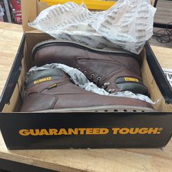 DEWALT Men's Axle Waterproof 6 in. Work Boots - Steel Toe - Walnut Pitstop Size 12(M)