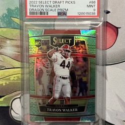 Draft Picks Travon Walker Dragonscale Prizm PSA 9