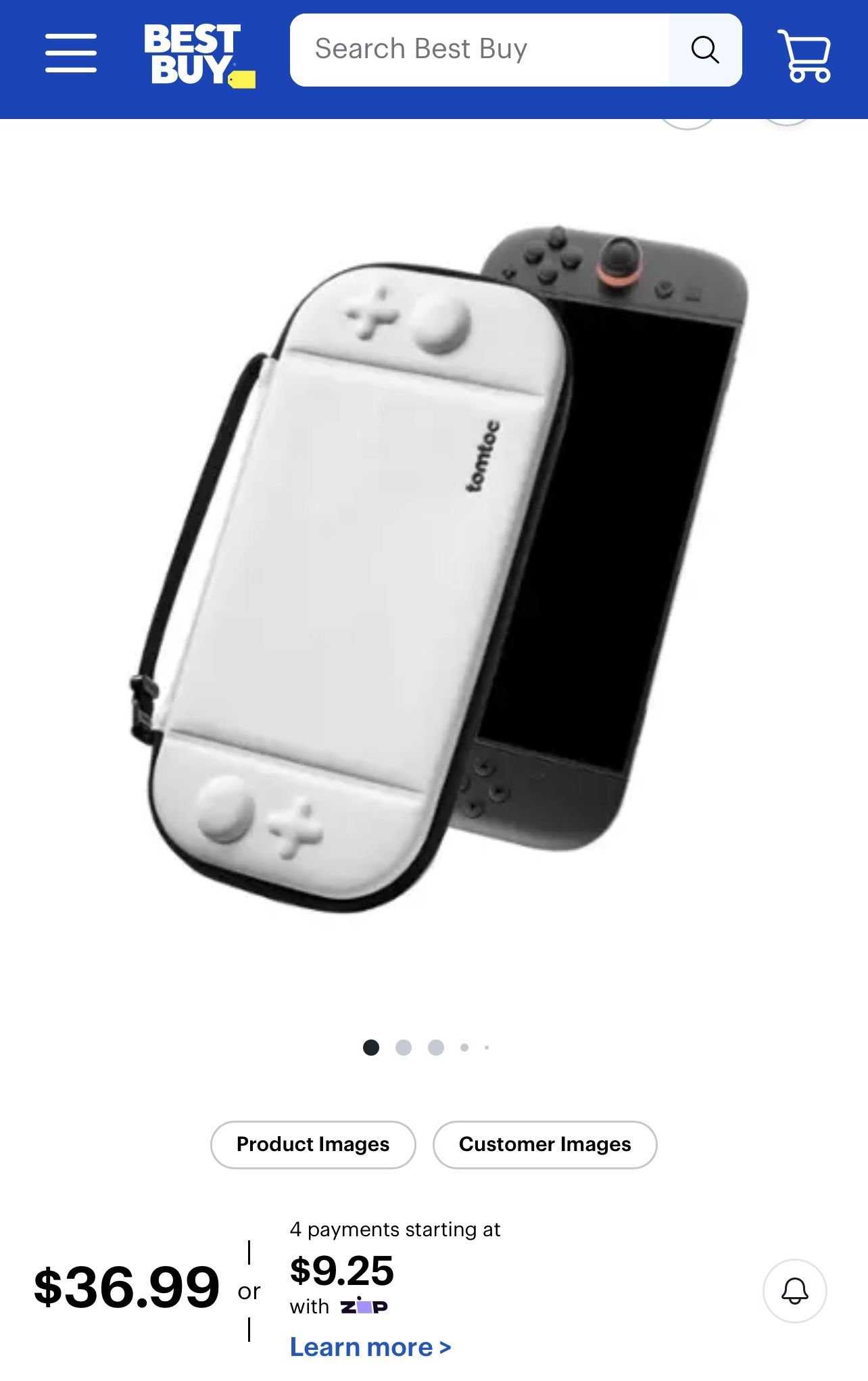 Tomtoc Nintendo Switch 2 (2025)  Fancy Case, White