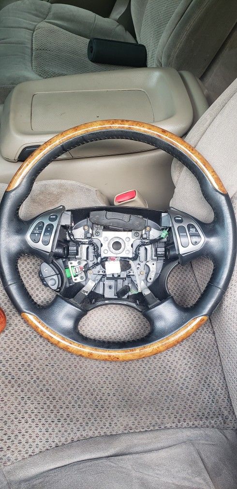 04 - 06 Acura Tl Wood Grain Steering Wheel 