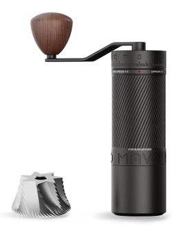 MAVO Manual Coffee Grinder, Phantox Pro Burr Coffee Grinder, Professional 45mm Stainless Steel Grinding Core, Capacity 30g, 120 Clicks Adjustment, Han