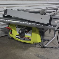 RYOBI 15 Amp 10 in. Compact Portable Corded Jobsite Table Saw with Folding Stand