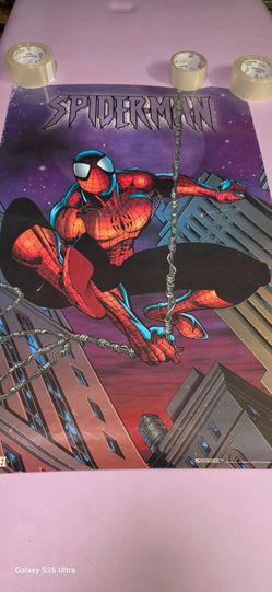 Vintage Spider-man Poster Marvel comic poster 2000s 22x34 inch Used