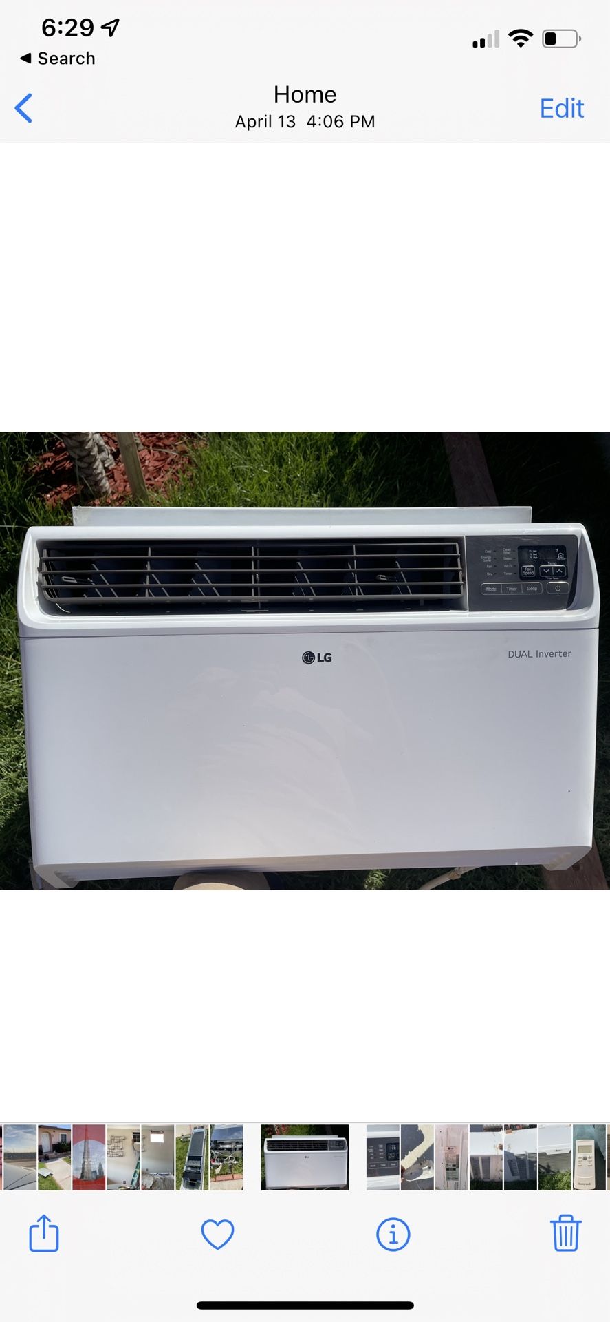 LG 18000 BTU Window Air Conditioner, 230V
