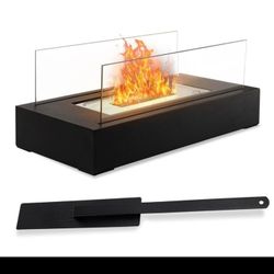 Tabletop Fire Pit Indoor/Outdoor - Stainless Steel Portable Fireplace