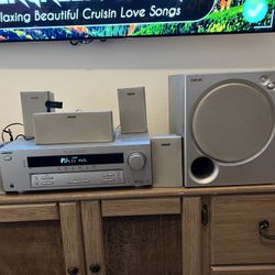Sony STR-K650P 5.1 HOME THEATER Receiver/BLUETOOTH ADAPTER with 5 Speakers+powered subwoofer