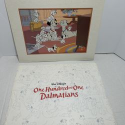 Vintage 1999 101 Dalmatians Lithograph 