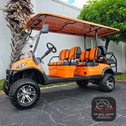 NEW 2025 ICON i60L LITHIUM Electric Golf Cart - 6 Passenger

- Orange with Alt Seats