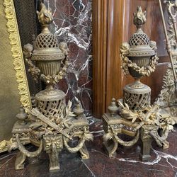 Antique Fire Place Decor
