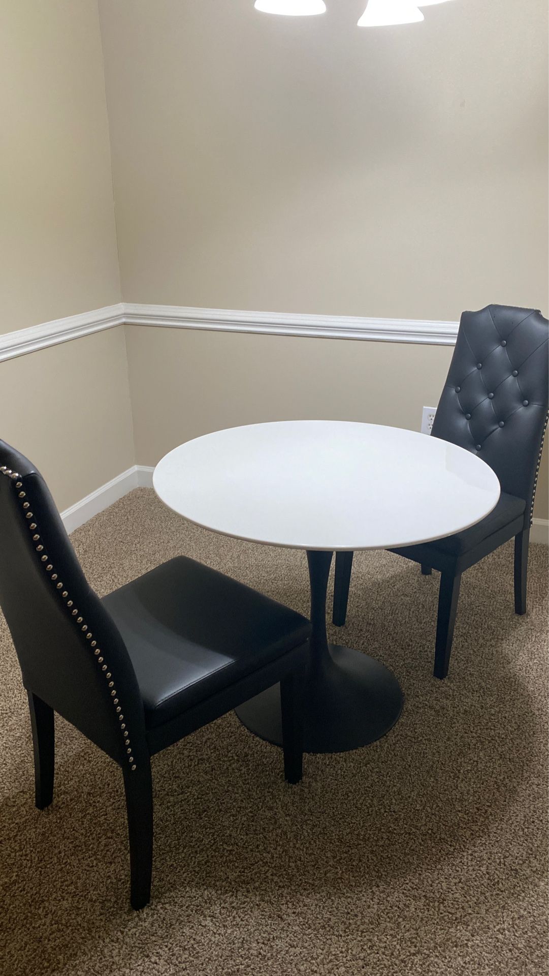 Dining table and 2 chairs