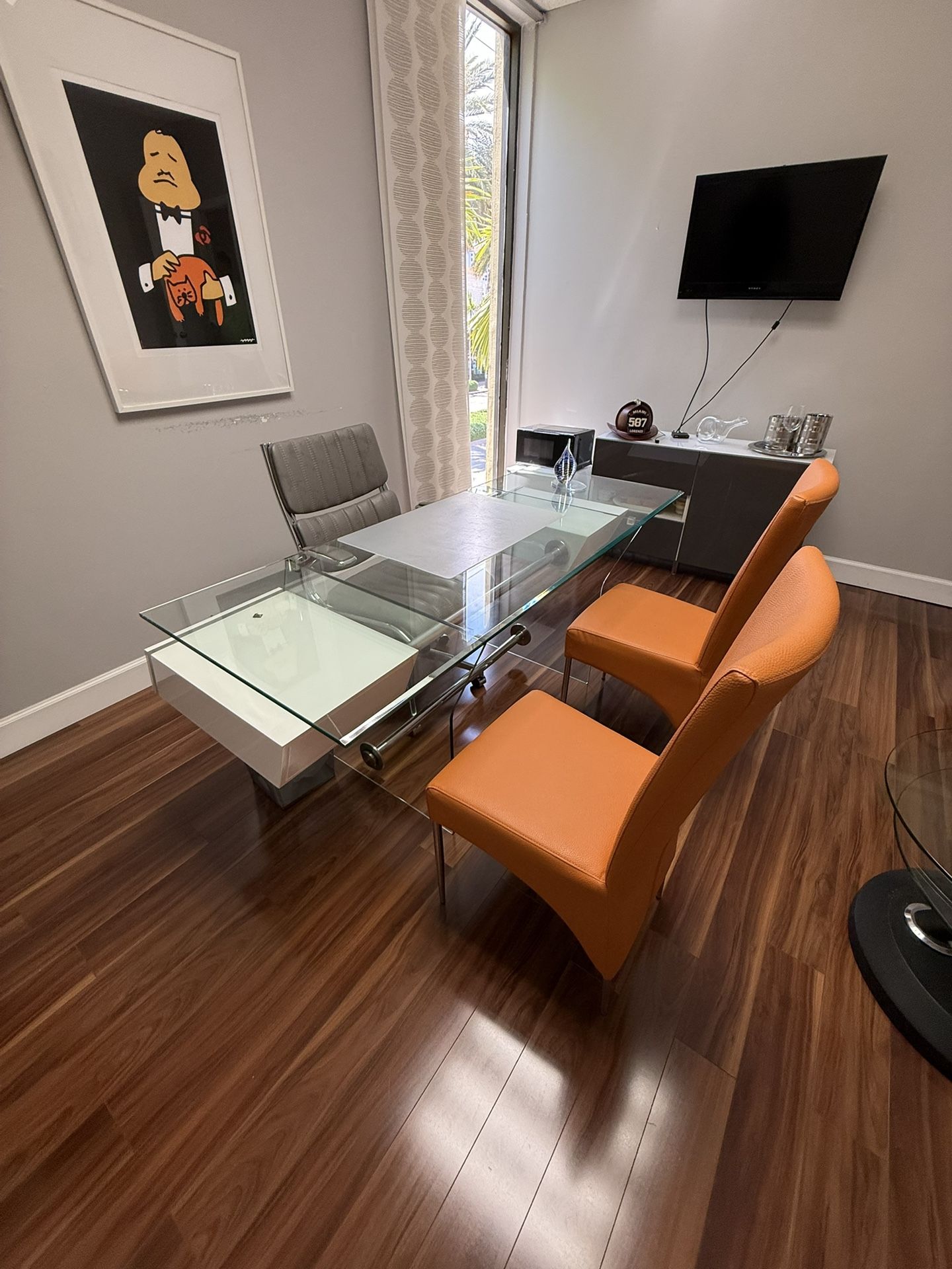 Glass Office Desk