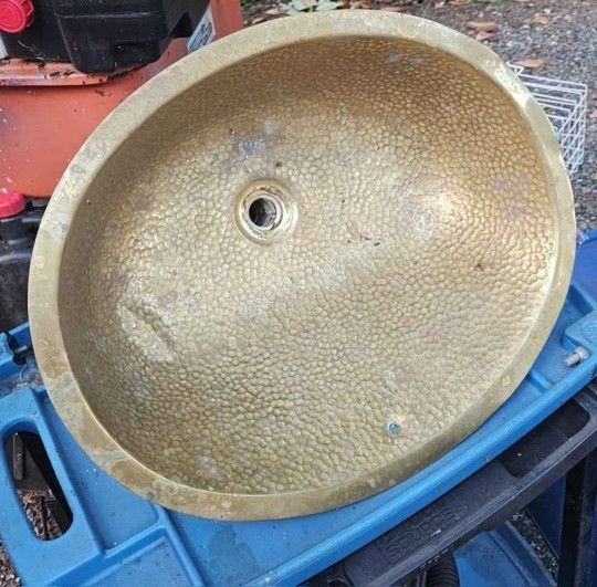 Mexican Hammered Brass Sink