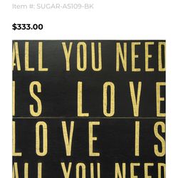 Antiqued 2-piece sign by Sugarboo designs