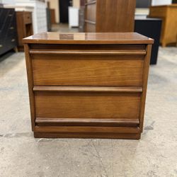 1 Mid Century Modern Solid Wood Bassett Furniture Nightstand / End Table