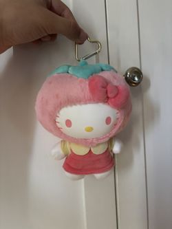Hello Kitty Strawberry Plush Bag Charm