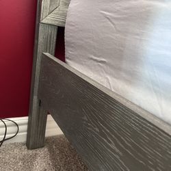 Full Gray Frame Bed
