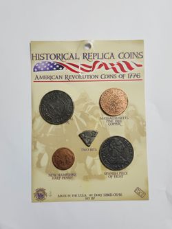 1776 Historical U.S Replica Coins / American Revolution Coins of 1776