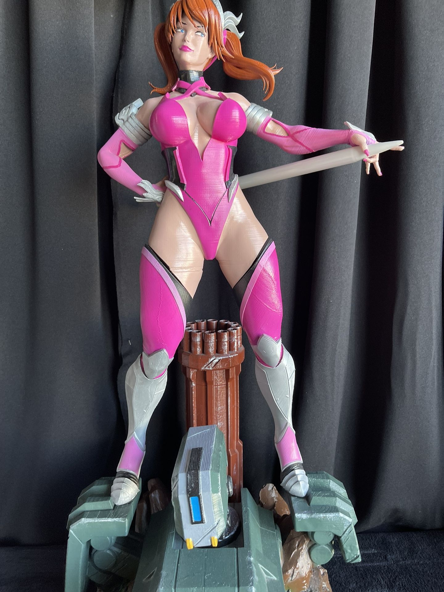Anemi Mercy Overwatch SpecialSTL 3D Hand Painted Large 32 Inches Anime