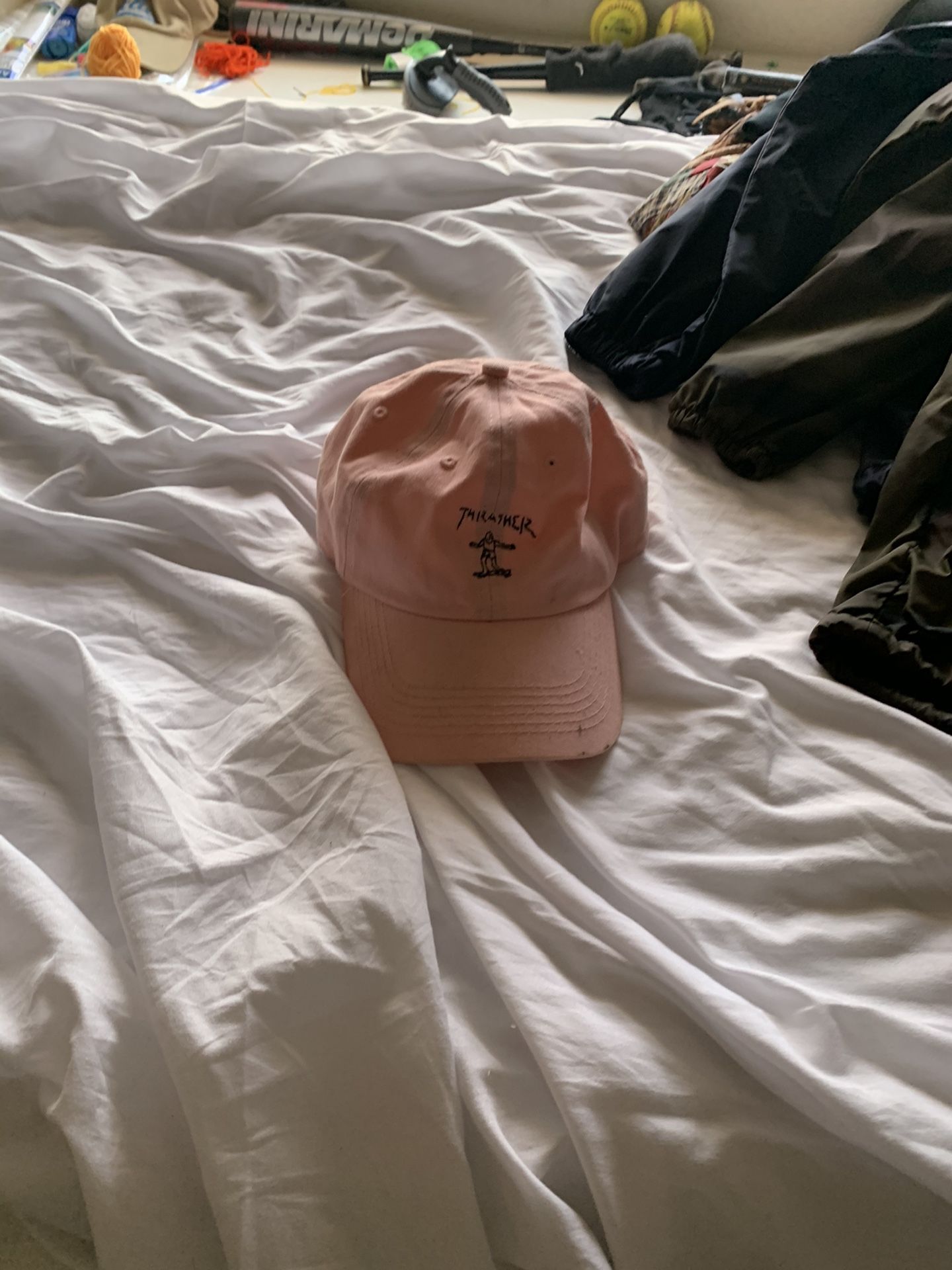 Pink thrasher hat