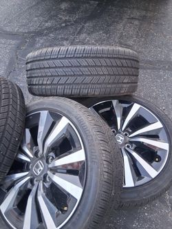 17in Honda Si Black Weels And Bridgestone Tires