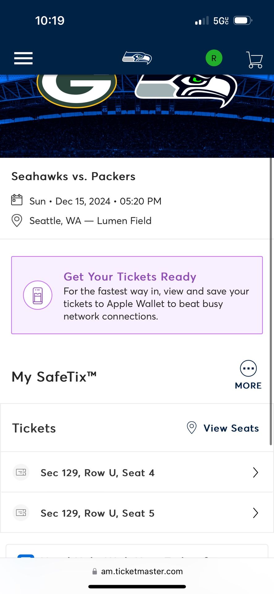 Seattle Seahawks Tickets