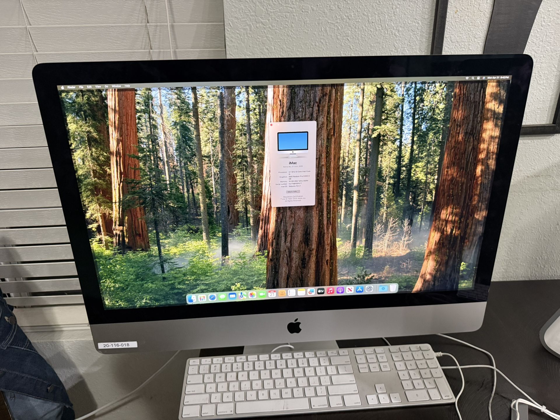iMac Retina 5K, 27-inch, 2020