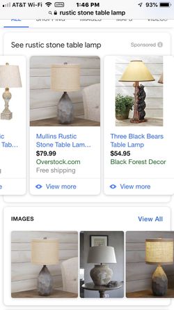 RUSTIC STONE LAMP